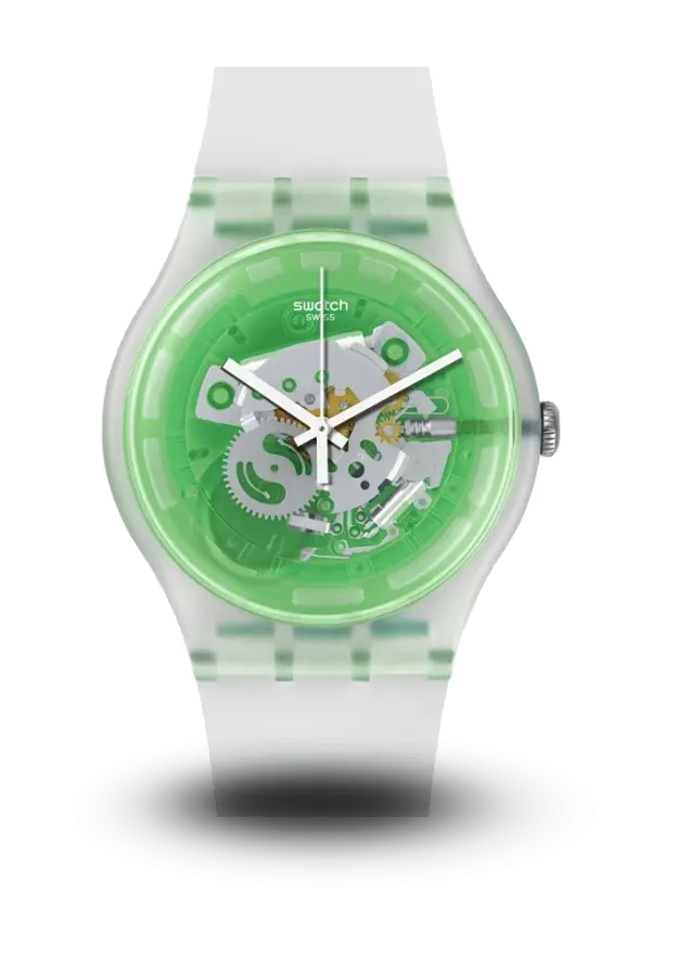 SWATCH - Greenmazing - Green Skeleton - SUOK131  şəkil