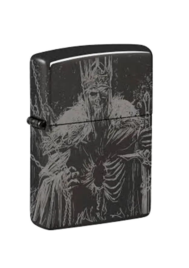Zippo | High Polish Chrome | Skull King Design | 46139 şəkil