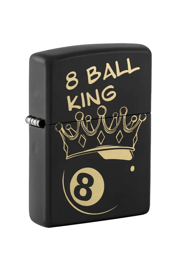 Zippo | Black Matte | King & Ball | 46291 şəkil