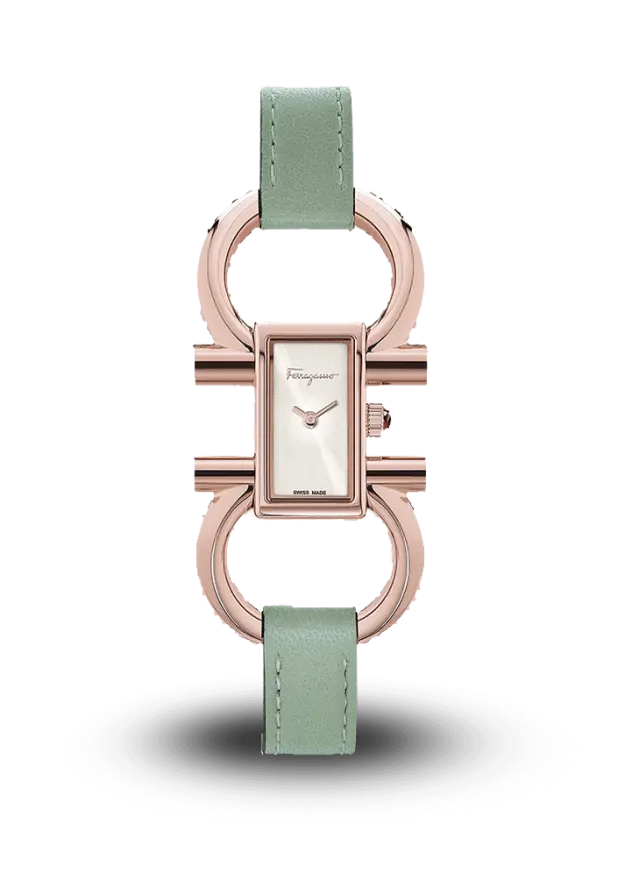 FERRAGAMO - DOUBLE GANCINI - LADY BRACELET QUARTZ - SFDO00619  şəkil