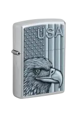 Zippo | Satin Chrome | Usa Pride | 46825