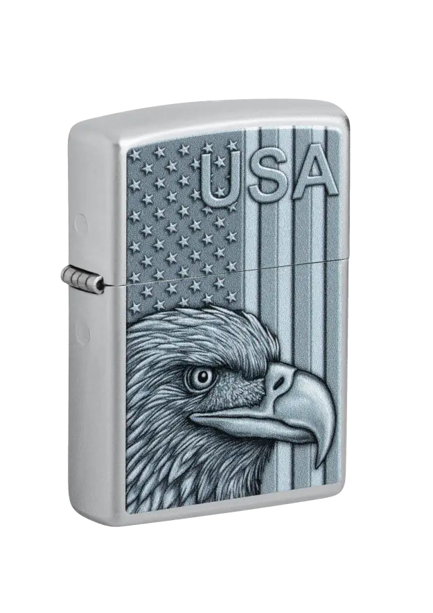 Zippo | Satin Chrome | Usa Pride | 46825 şəkil