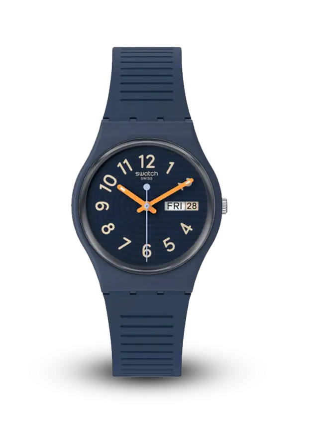 SWATCH - SWATCH ESSENTIALS - TRENDY LINES AT NIGHT - SO28I700 şəkil