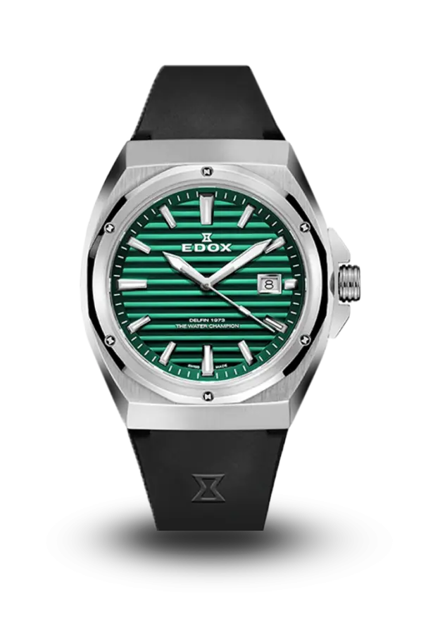 Edox | Delfin The Original | 1973 Date-Gents | 53032-3CA-VIN şəkil