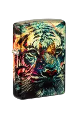 Zippo | Tumbled Brass | Tiger Design | 46145