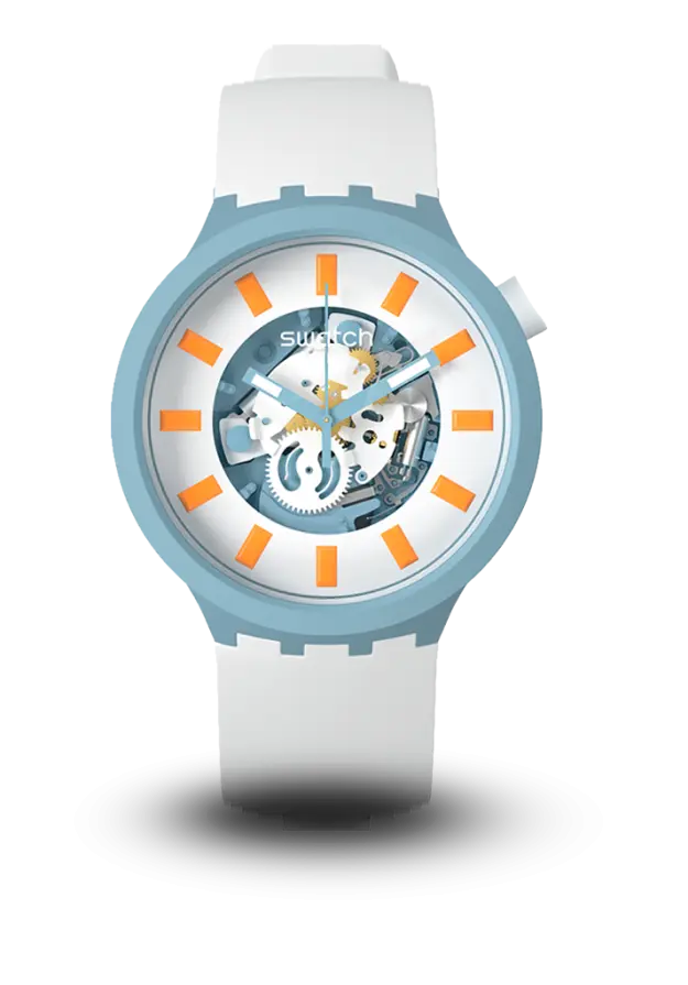 SWATCH - BIG BOLD - AZURE BLUE DAZE - SB03N101 şəkil