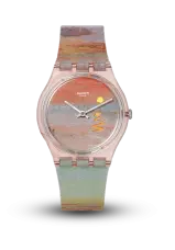SWATCH - SWATCH X TATE GALLERY - TURNER'S SCARLET SUNSET - SO28Z700 SWATCH - SWATCH X TATE GALLERY - TURNER'S SCARLET SUNSET - SO28Z700