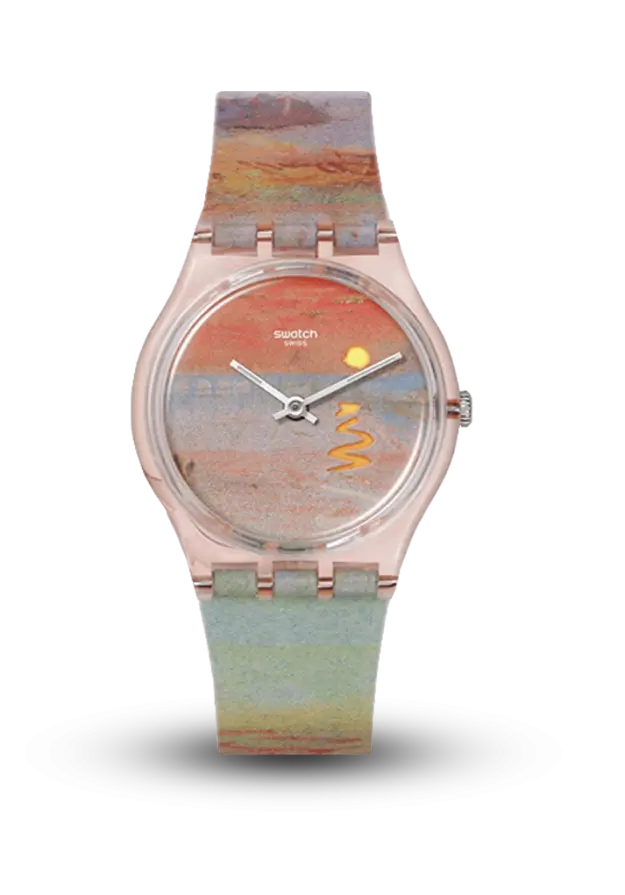 SWATCH - SWATCH X TATE GALLERY - TURNER'S SCARLET SUNSET - SO28Z700  şəkil
