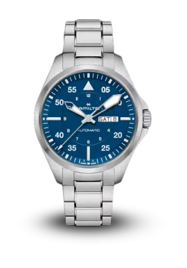HAMILTON - KHAKI AVIATION - PILOT DAY DATE AUTO - H64635140 