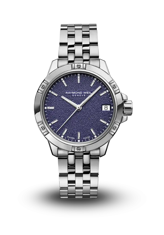 RAYMOND WEIL - TANGO - CLASSIC LADIES QUARTZ - PURPLE FROSTED DIAL - 5960-ST-50161 şəkil