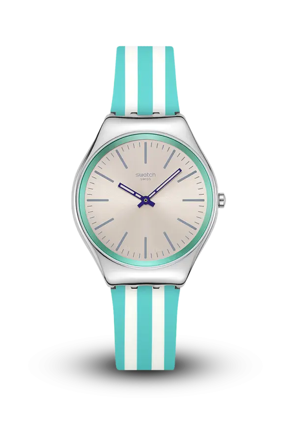 SWATCH - SWATCH ESSENTIALS - BEACH HOUR - SYXS160  şəkil