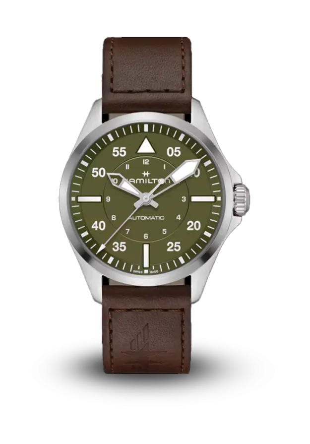 HAMILTON - KHAKI AVIATION - PILOT AUTO - H76305560  şəkil