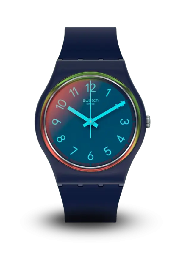 SWATCH - MONTHLY DROPS - LA NIGHT BLUE - SO28N110  şəkil