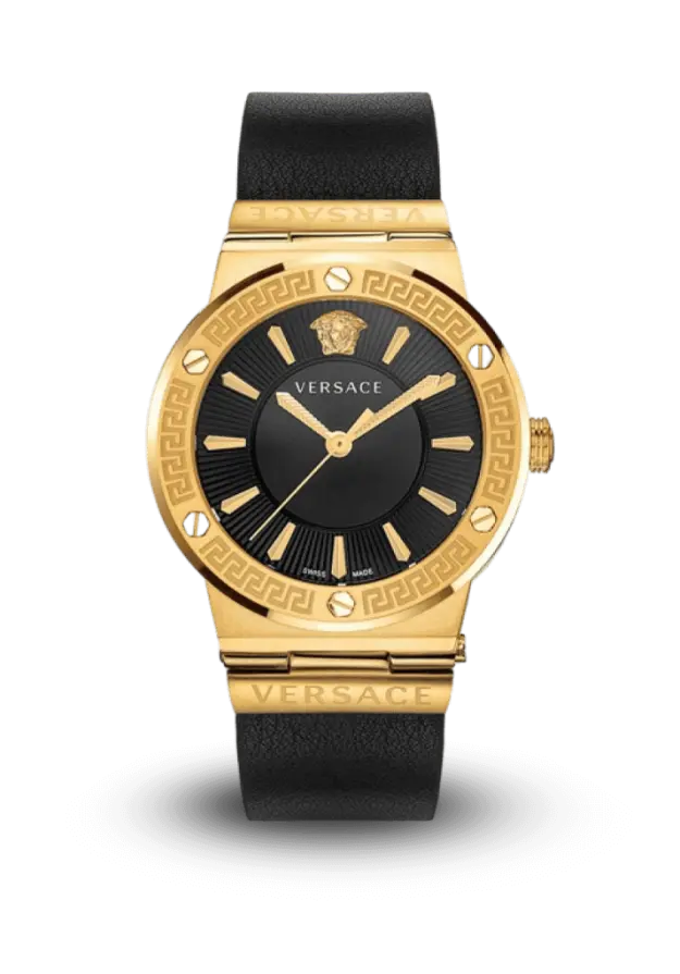 VERSACE - GRECA LOGO - 38 MM STRAP - VEVH00320 şəkil