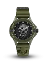 PHILIPP PLEIN - THE SKULL - GREEN ECO SERAMIC - PWUBA0423